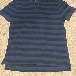 Men's‎ Navy Striped Polo Shirt